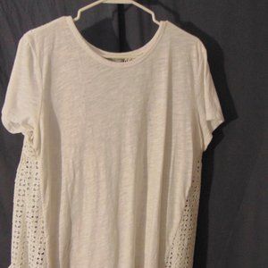 LN Belle Sky XL Lacy T-Shirt Beach Coverup